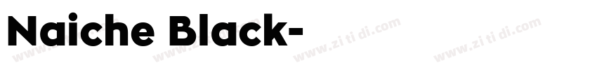Naiche Black字体转换